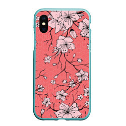 Чехол iPhone XS Max матовый Начало цветения