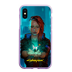 Чехол iPhone XS Max матовый Vi girl cyberpunk 2077