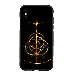 Чехол iPhone XS Max матовый ЭЛДЕН РИНГ ELDEN RING, цвет: 3D-черный