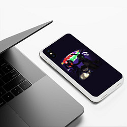Чехол iPhone XS Max матовый FNAF Security Breach персонажи, цвет: 3D-белый — фото 2