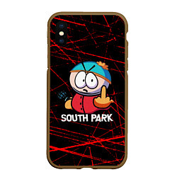 Чехол iPhone XS Max матовый Мультфильм Южный парк Эрик South Park