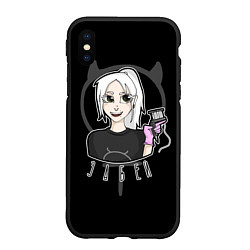 Чехол iPhone XS Max матовый Девушка ведьма - забей