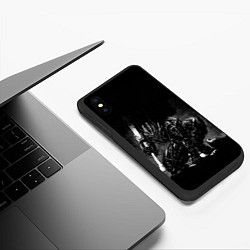 Чехол iPhone XS Max матовый ГАТС В БРОНЕ БЕРСЕРК, цвет: 3D-черный — фото 2