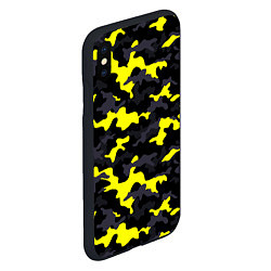 Чехол iPhone XS Max матовый Black Camo, цвет: 3D-черный — фото 2