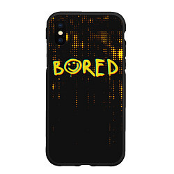 Чехол iPhone XS Max матовый Bored Glitch Sherlock, цвет: 3D-черный