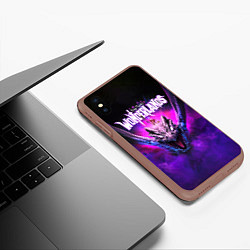 Чехол iPhone XS Max матовый PURPLE TINA, цвет: 3D-коричневый — фото 2