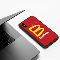 Чехол iPhone XS Max матовый Деда Ваня - Russian brand, цвет: 3D-черный — фото 2