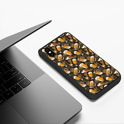 Чехол iPhone XS Max матовый Хмель и Пиво, цвет: 3D-черный — фото 2