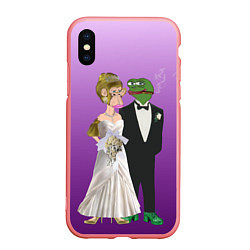 Чехол iPhone XS Max матовый Свадьба - Чертовски привлекательные, цвет: 3D-баблгам