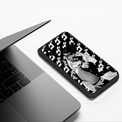 Чехол iPhone XS Max матовый ДЖОТАРО Куджо JOJO жожо, цвет: 3D-черный — фото 2
