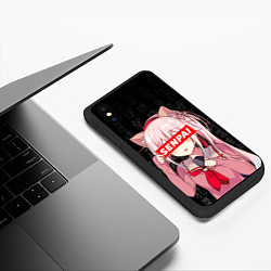 Чехол iPhone XS Max матовый Senpai, Anime Неко тян, цвет: 3D-черный — фото 2