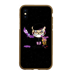 Чехол iPhone XS Max матовый Фараон Карамель Обложка Pharaoh Candy, цвет: 3D-коричневый