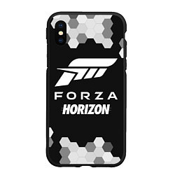 Чехол iPhone XS Max матовый FORZA HORIZON Графика, цвет: 3D-черный