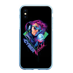 Чехол iPhone XS Max матовый Cyber World