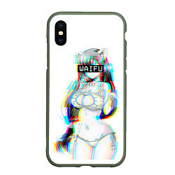 Чехол iPhone XS Max матовый Кошкодевочка Waifu