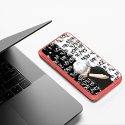 Чехол iPhone XS Max матовый КАНЕКИ КЕН ZXC MODE, цвет: 3D-красный — фото 2
