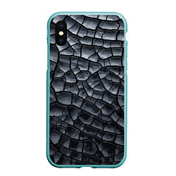 Чехол iPhone XS Max матовый Fashion pattern 2022, цвет: 3D-мятный