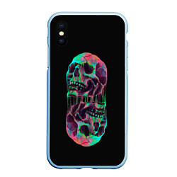 Чехол iPhone XS Max матовый Черепа близнецы