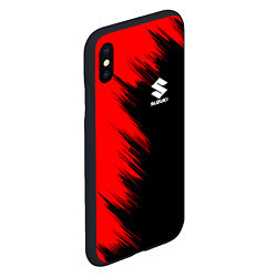 Чехол iPhone XS Max матовый SUZUKI sport, цвет: 3D-черный — фото 2