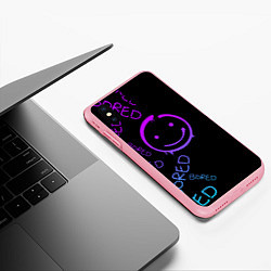 Чехол iPhone XS Max матовый Neon Bored Half pattern, цвет: 3D-баблгам — фото 2