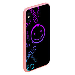 Чехол iPhone XS Max матовый Neon Bored Half pattern, цвет: 3D-баблгам — фото 2
