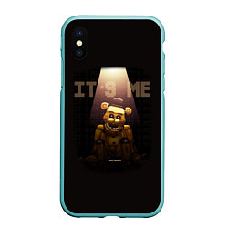 Чехол iPhone XS Max матовый Five Nights at Freddys - мишка Фредди