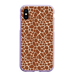 Чехол iPhone XS Max матовый Шкура Жирафа - Giraffe