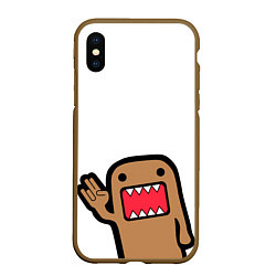 Чехол iPhone XS Max матовый Domo-Kun