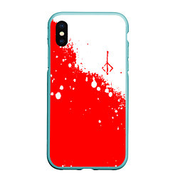 Чехол iPhone XS Max матовый BLOODBORNE HUNTER СИМВОЛ ОХОТНИКА, цвет: 3D-мятный