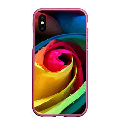 Чехол iPhone XS Max матовый Роза fashion 2022