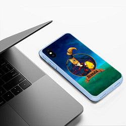 Чехол iPhone XS Max матовый Rennala elden ring, цвет: 3D-голубой — фото 2