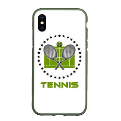 Чехол iPhone XS Max матовый TENNIS Теннис