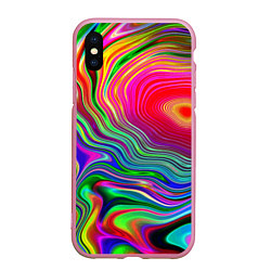 Чехол iPhone XS Max матовый Expressive pattern Neon