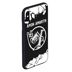 Чехол iPhone XS Max матовый Amon Amarth КОТ Брызги, цвет: 3D-черный — фото 2