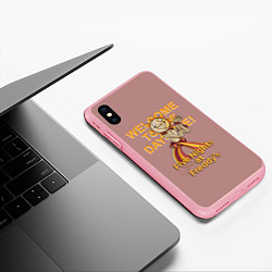 Чехол iPhone XS Max матовый Five Nights at Freddys: Security Breach - Воспитат, цвет: 3D-баблгам — фото 2