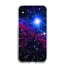 Чехол iPhone XS Max матовый Открытый космос Star Neon