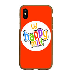 Чехол iPhone XS Max матовый HAPPY MILF