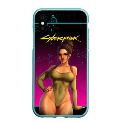 Чехол iPhone XS Max матовый Sexy сyberpunk Panam 18