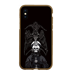 Чехол iPhone XS Max матовый Ghost Papa Emeritus