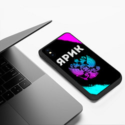 Чехол iPhone XS Max матовый Ярик Россия, цвет: 3D-черный — фото 2