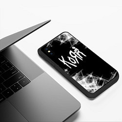 Чехол iPhone XS Max матовый Korn КоРн, цвет: 3D-черный — фото 2
