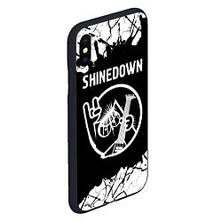 Чехол iPhone XS Max матовый Shinedown КОТ Краска, цвет: 3D-черный — фото 2