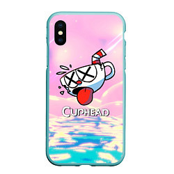 Чехол iPhone XS Max матовый Cuphead Разбитая чашечка