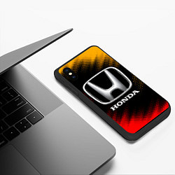 Чехол iPhone XS Max матовый HONDA DREAMS - Абстракция, цвет: 3D-черный — фото 2