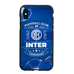 Чехол iPhone XS Max матовый Inter FC 1