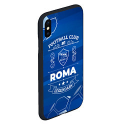 Чехол iPhone XS Max матовый Roma FC 1, цвет: 3D-черный — фото 2