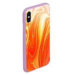 Чехол iPhone XS Max матовый Карамельная нуга Гранж, цвет: 3D-сиреневый — фото 2