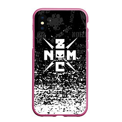 Чехол iPhone XS Max матовый Noize mc брызги