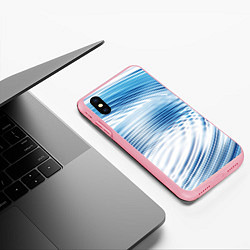 Чехол iPhone XS Max матовый Круги на воде Океан Wave, цвет: 3D-баблгам — фото 2