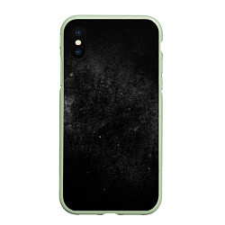 Чехол iPhone XS Max матовый Черный космос black space